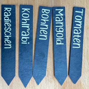 Plant markers, garden markers, herb markers, slate, individual lettering