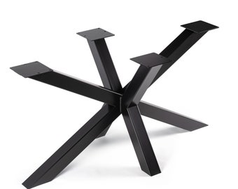 Modernes 'Dining Spider' Tischgestell, 8x8 Design, 715mm Höhe – Elegante Basis für individuelle Tischplatten, Metall Tischgestell, Robust