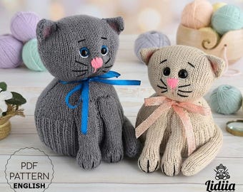 Strickanleitung für ein Katzenspielzeug auf Englisch: Einfache Katzen-Anleitung (PDF-Download)