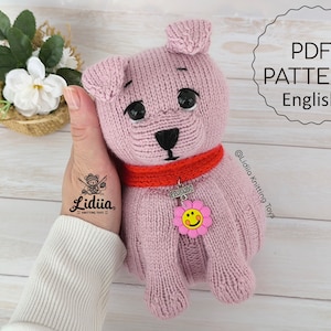 Puppy Knitting Pattern: Easy Knit Dog Toy (PDF Digital Download)