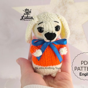 Puppy Knitting Pattern: DIY Dog Plush Toy (PDF Pattern)