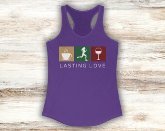 Lasting Love Women's Running Tank Top, Essential Activewear, Ideal Gift for Runners, Combining Comfort, Style, and Performance