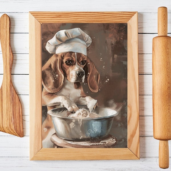 Beagle-Hunde Beagle-Hund-Geschenk Beagle-Welpen-Küchendekor Beagle-Liebhaber-Geschenk Beagle-Hunde-Kunst Niedliches Beagle-Hunde-Geschenk für Beagle-Mutter