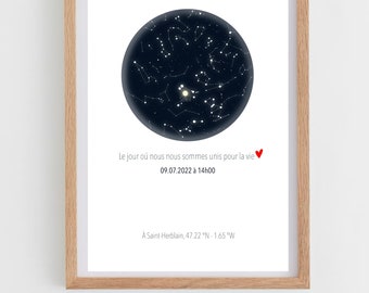 Personalized Star Map | Digital poster