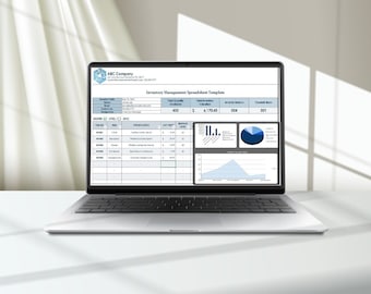 Inventory Tracker & Management for Small Business | Product and Materials Inventory Template | Inventory Management Inventory Log |