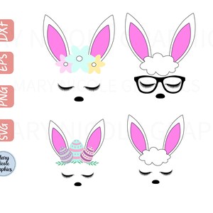 Bunny Face svg, Easter svg, Cute Easter svg, Cute Bunny Face svg, Bunny Face, Easter, Cut File, SVG, Printable Image, Iron On, Digital Image