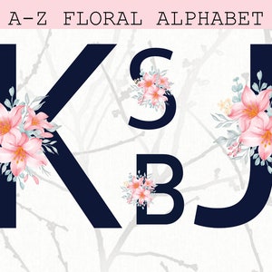 Blumenalphabet, Aquarell Blumenalphabet, Blumenalphabet, Blumenbuchstabenmonogramm, Blumeninitiale, weiße Rose, Alphabet png