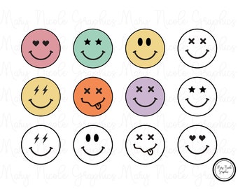 Iconic vector classic smiley SVG file download. Smile! Includes transparent PNG