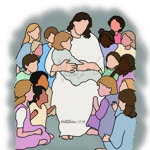 Matteo 19:14, Lasciate che i bambini vengano a me, stampabile per la cameretta cristiana, arte murale per la cameretta cristiana, versetto della Bibbia per la cameretta, decorazioni per la cameretta