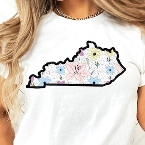 Floral Kentucky PNG for Sublimation, Floral Kentucky Sublimation, Kentucky PNG, Kentucky Sublimation Download, floral KY png