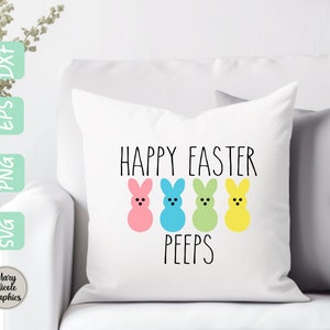 Easter Peeps svg, Kids Easter svg, Easter Bunny svg, Easter Peeps png, Easter Sign svg