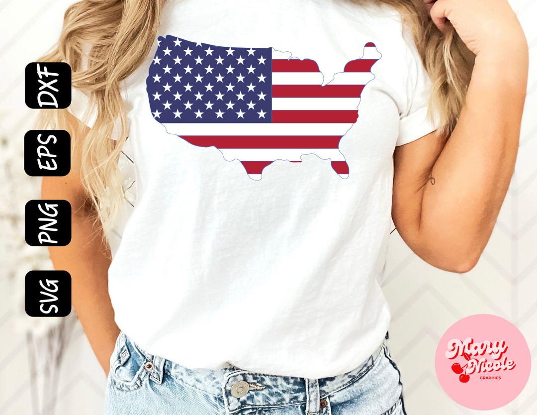 American Flag Svg, 4th of July Svg Cut Files, Flag Svg, Patriotic USA ...