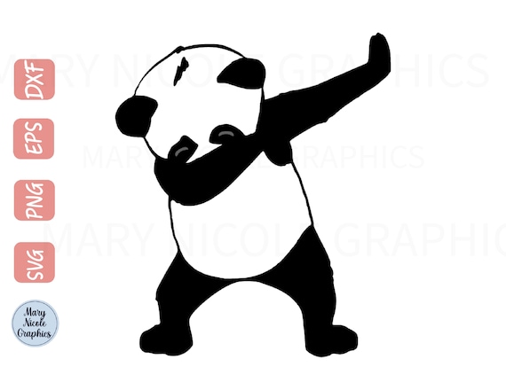 Panda Svg Panda Dabbing Svg Dabbing Panda Svg Panda Shirt Panda Animal Svg Panda Cute Svg Animal Dabbing Svg Panda Stuffed Svg Etsy