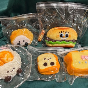 All food Taba Squishy Cute keychain Stress Relief and Fun - keychain Taba Squishy - Taba Toy_ gift
