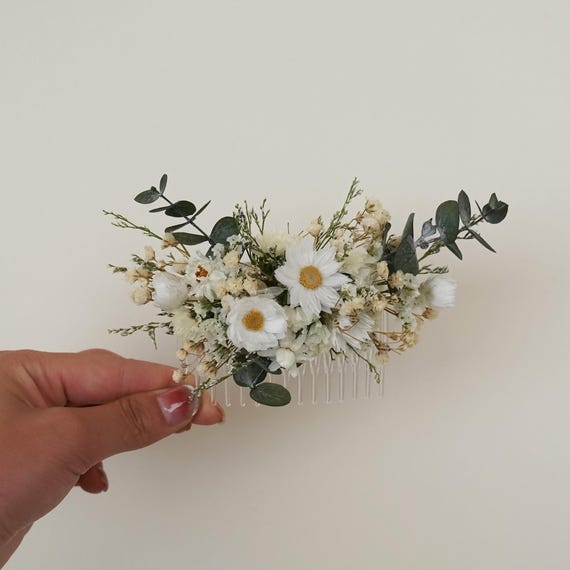 Boho Bride Dried Flower Wrist Flower, Blush Dried Flower Corsage
