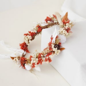 Dried Flowers Crown,Bridal Crowns,Natural Flowers Girl Floral Crown,Baby&#39;s Breath Crown