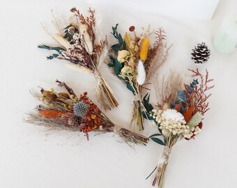 Mini Dried  Floral bouquet,Bohemian mini dried flower bouquet, Holiday gift, Vase arrangement,Table Decorations