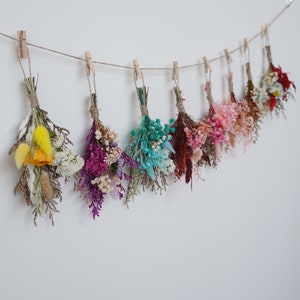 GORGEOUS Floral WALL Hanging - DRIED Flowers - Wall Decor - Home Decor - Wild Flower Wall Hanging - Vanity Decor -Christmas Decoration