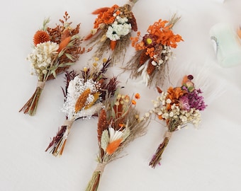 Mini dried floral bouquet,Bohemian mini dried flower bouquet, Holiday gift, Vase arrangement,Table decorations