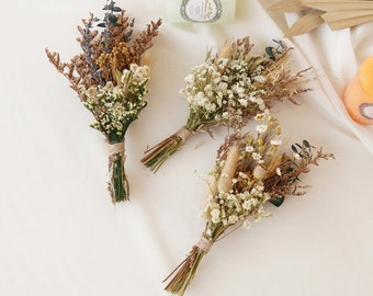 Mini Dried Floral bouquet,Bohemian mini dried flower bouquet, Holiday gift, Vase arrangement,Table Decorations