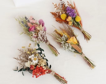Mini dried   flower  bouquet,Bohemian mini dried flower bouquet, Holiday gift, Vase arrangement,Table decorations