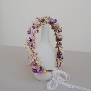 Schleierkraut Krone,Boho Braut Krone,Trockenblumen Krone,Brautkronen,Hochzeitskrone