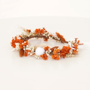 Boho Bride Crown,Dried Flowers Crown,Bridal Crowns,Wedding Crown,Natural Flowers Girl Floral Crown
