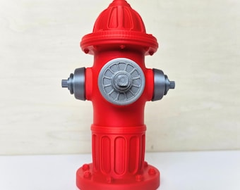 Fire Hydrant Pencil Storage Creative Geocaching Container Firefighter Gift Dad's Retirement Souvenir for Fire Chief Office Decor
