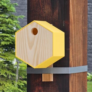 Decorative birdhouse nature lovers gift housewarming idea for parent anniversary garden decor unique bird house for grandma backyard decor