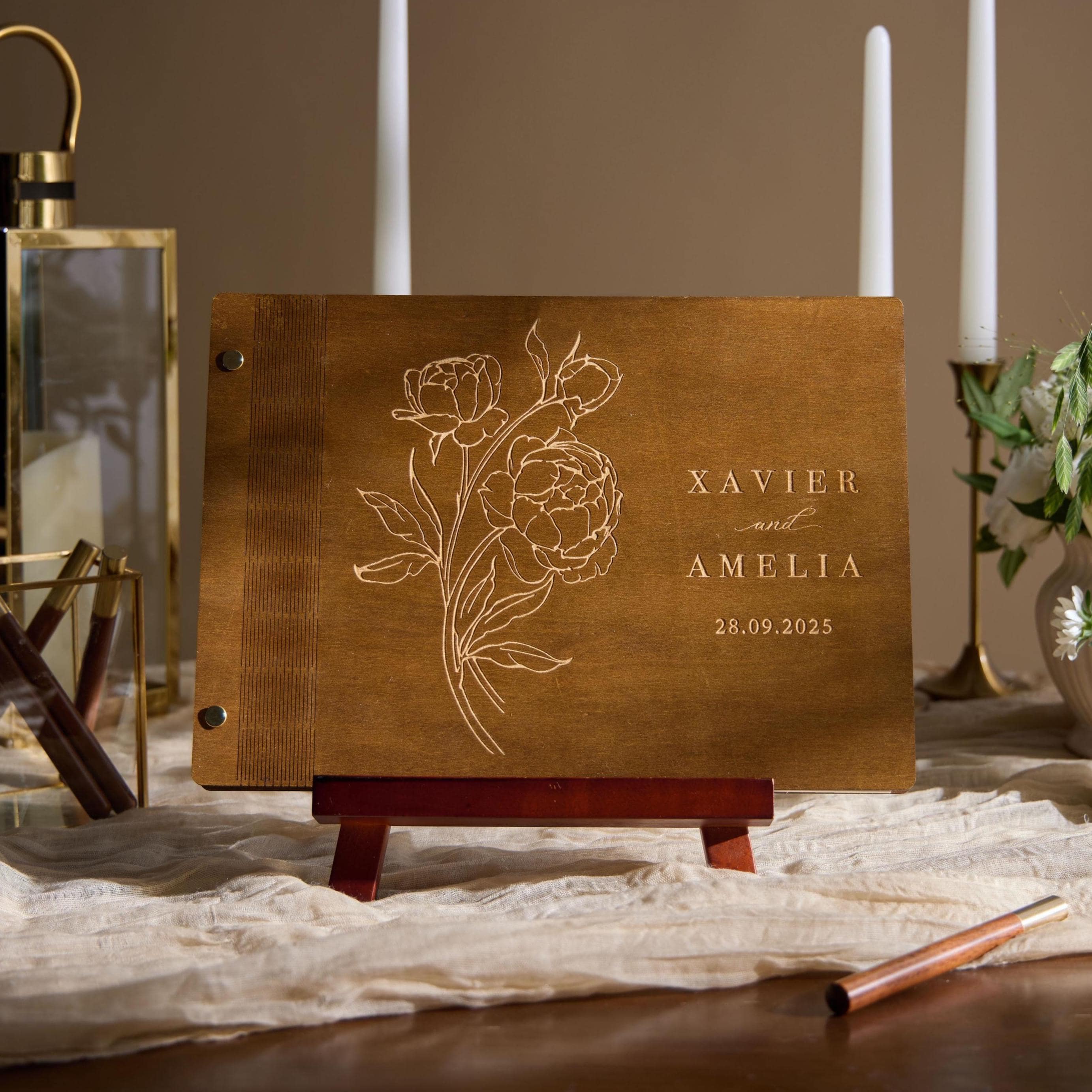 Personalized Guest book, Wedding Guest book, Wooden Guestbook, Photo Wedding Album, Perfect Gift For Wedding, For Wedding Decor