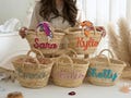 Personalized Beach Bag, Custom Straw HandBag, bridesmaid Gifts basket, Wedding Party Gifts, Sunmmer Wedding Gift, Bachelorette Party Gifts product logo