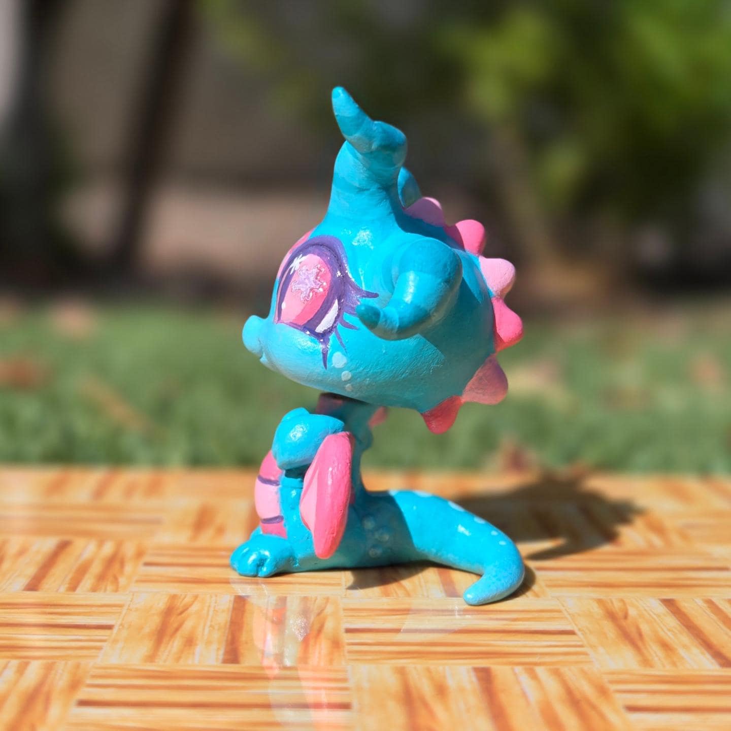 Littlest PetShop OOAK Cute Dog Corgi Ghost custom handmade LPS handpainted