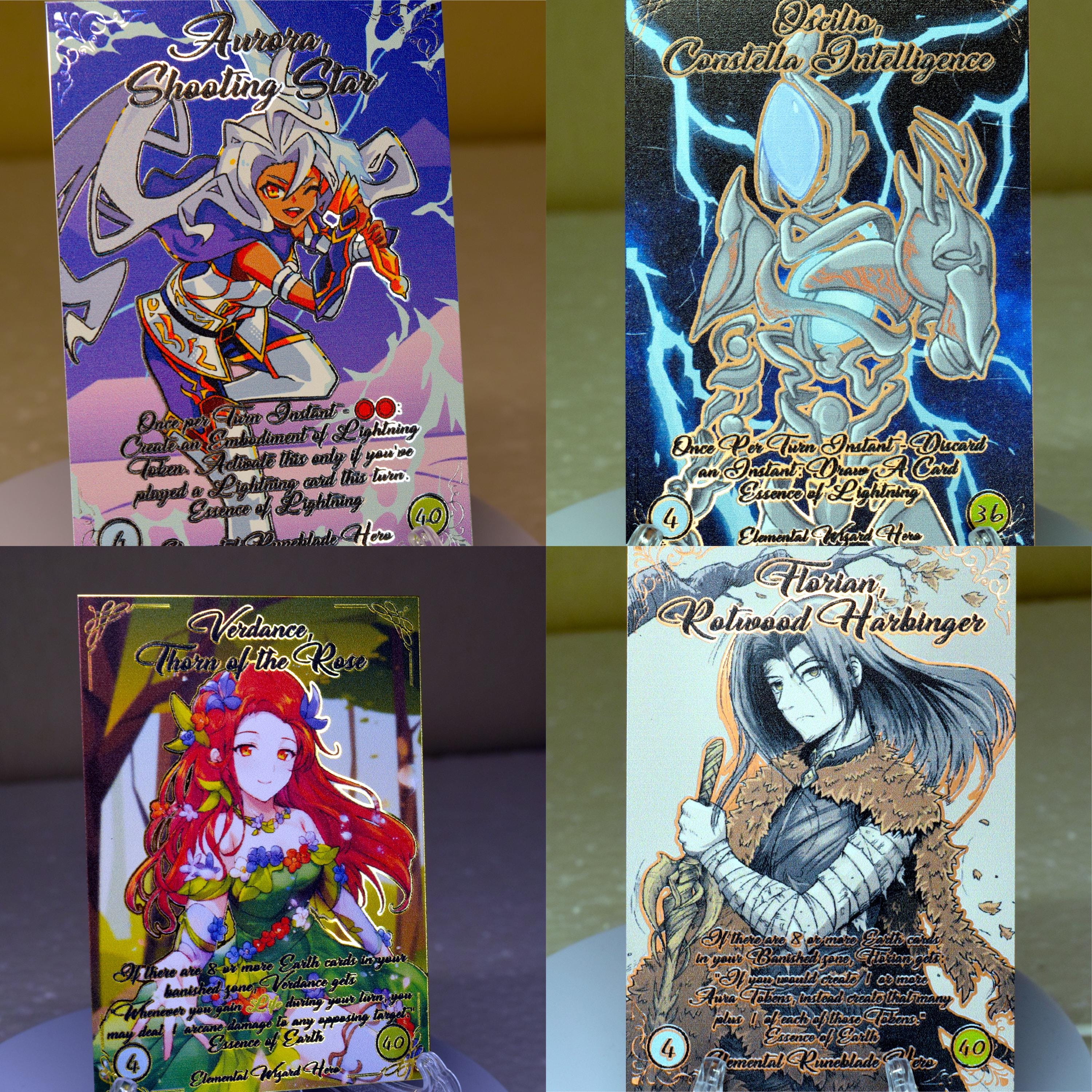 Verdance, Oscillio, Aurora, Florian Metal CC Hero Card Proxy