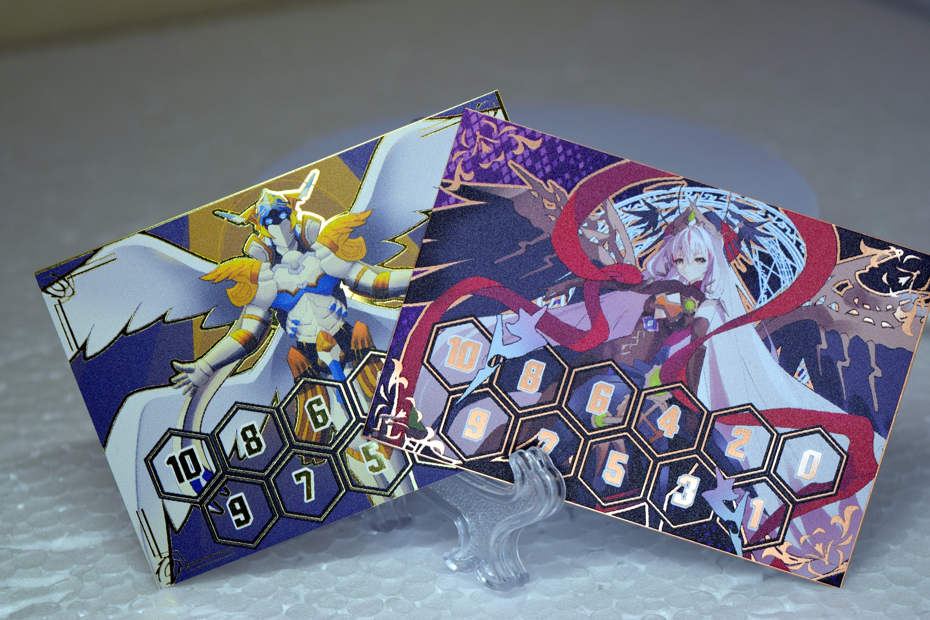 Rezael Metal Energy Counter and Divine Skill Marker for Cardfight