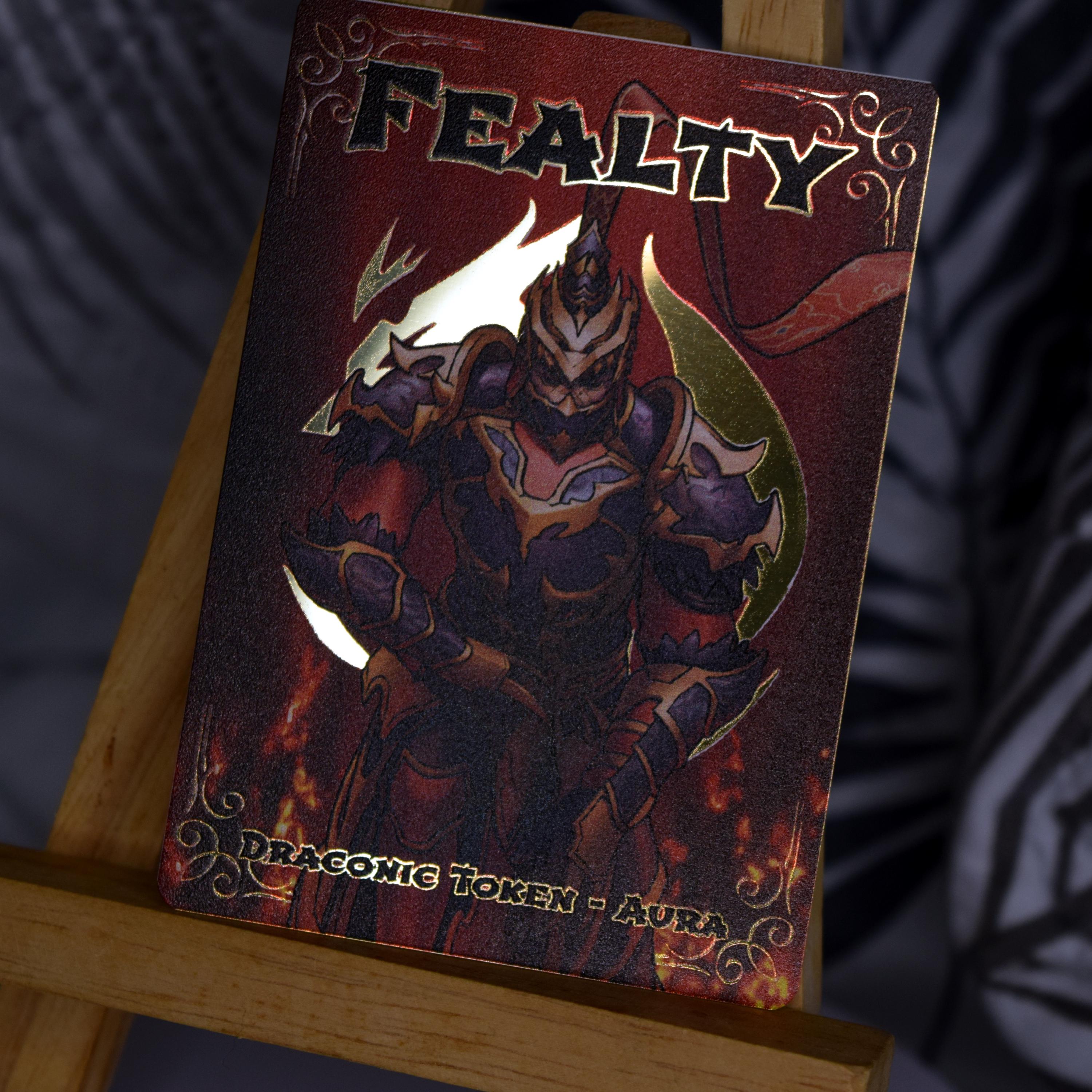 flesh and blood fab 英語版 Fealty トークン CF Pledge Fealty (Red) - The Hunted - Flesh & Blood TCG - FaB