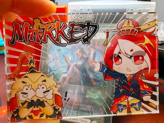 Cindra/fang MARKED Token for Flesh and Blood TCG Clear Cindra/fang MARKED Token for Flesh and Blood TCG Clear