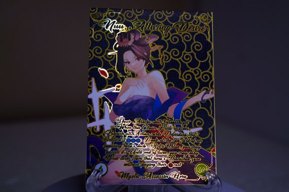Gold Metal Nuu Alluring Desire Hero Card Proxy for Flesh and