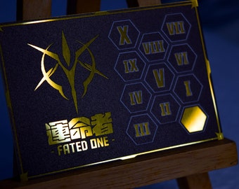 Metal Engraved Fated One Energy Marker for Cardfight!! Vanguard