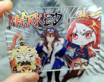 Cindra/fang MARKED Token for Flesh and Blood TCG Clear Cindra/fang MARKED Token for Flesh and Blood TCG Clear