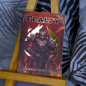 Gettone di metallo Fang Fealty per Flesh and Blood TCG Bronzo o Oro