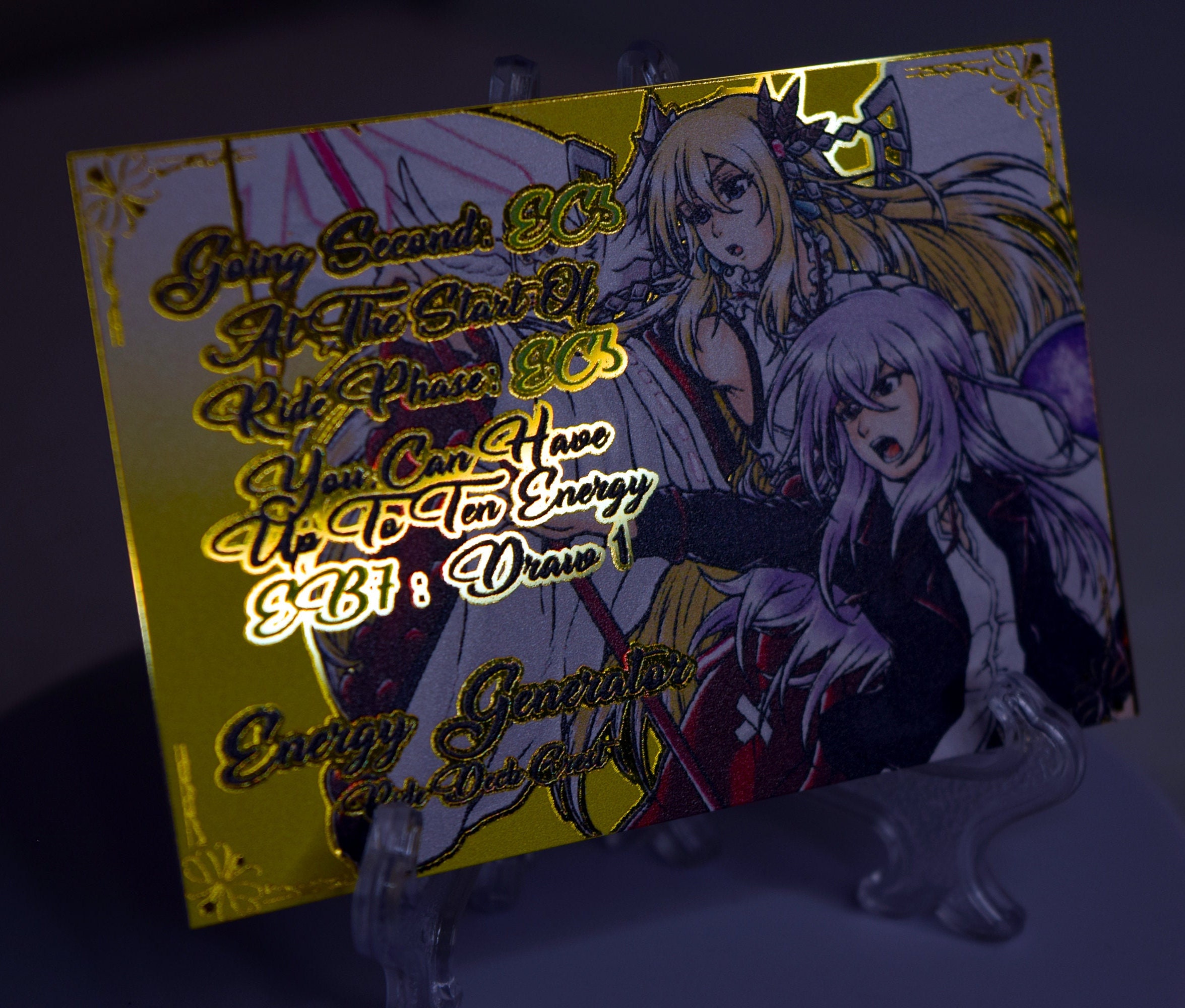 Metal Minerva Tokura Misaki Energy Counter and Energy Generator for Cardfight Vanguard Divinez