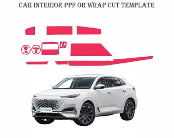 Changan Uni-K (2023) Car Interior PPF Vector Digital Download Changan Uni-K (2023) Wrap Graphics ppf Template