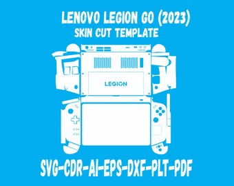 Lenovo Legion Go 2023 Skin vector template file skin die cut layout Cricut Silhouette EPS,AI,SVG,CDr