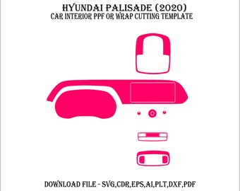 Hyundai Palisade 2020 - Wrap Template - Scale Template Design Vector Digital Download Hyundai Palisade 2020 Wrap Graphics ppf