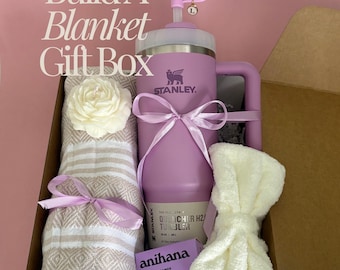 Build Your Own Gift Box Cozy Hygge Gift Box With Blanket Gift Box Self Care Package For Women Gift Box Blanket Gift Set For Her Gift Basket