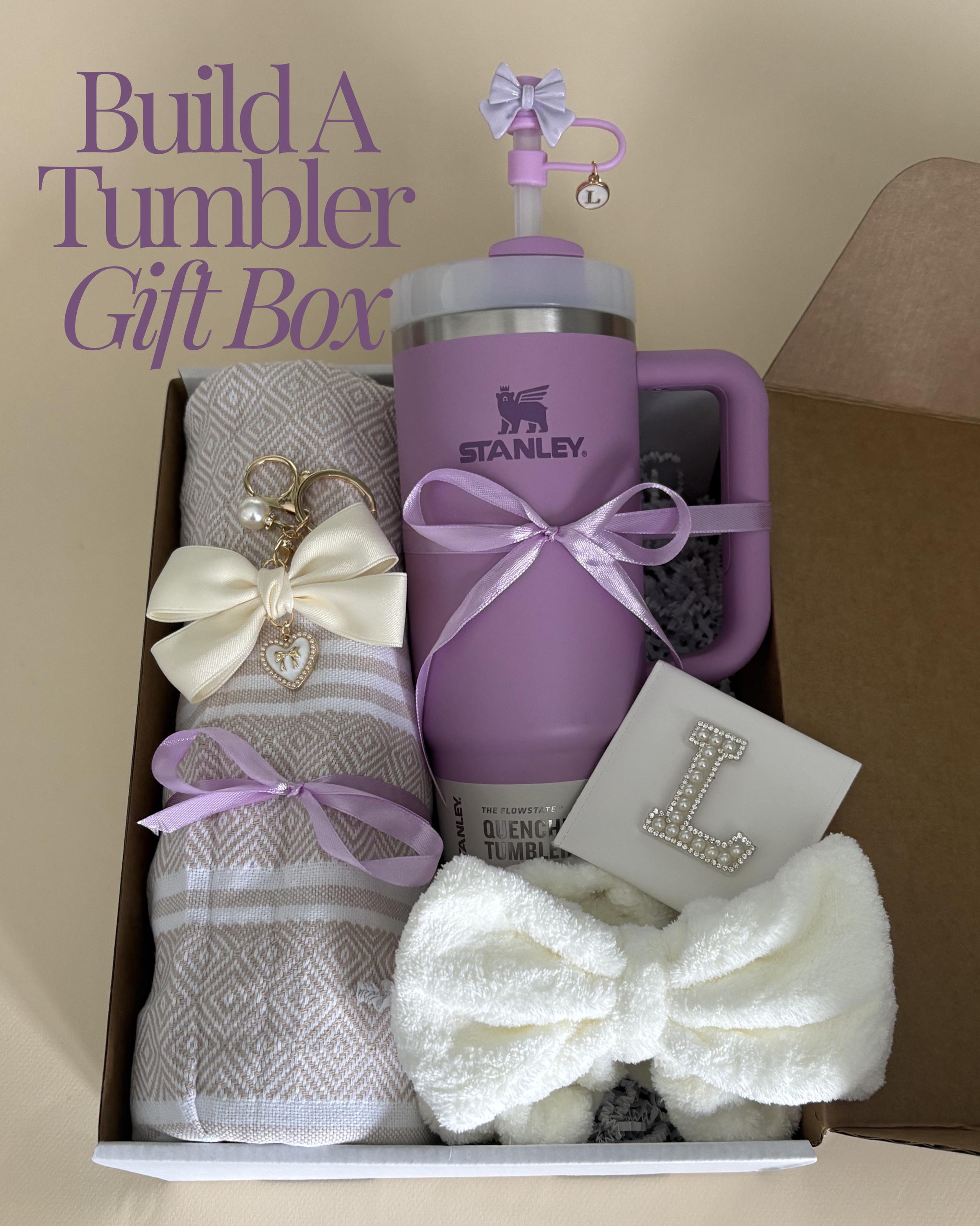 Custom Tumbler Gift Box Set Build A Box Gift Cup Gift Set Birthday Gift Basket Women Tumbler Gift Set Christmas Gift Box Self Care Package