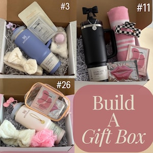 Custom Gift Bundle Build A Gift Box Her Birthday Present Personalized Thank You Box New Mom Tumbler Self Care Package Wife Spa Set Daughter