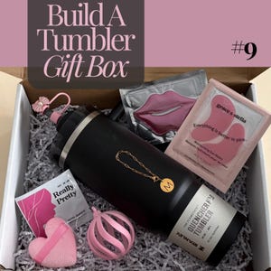 Build A Box Gift Box Custom 40oz Tumbler Gift Box Birthday Gift Box Teacher Gift Basket Nurse Gift Box Christmas Gift Box Tumbler Gift Set