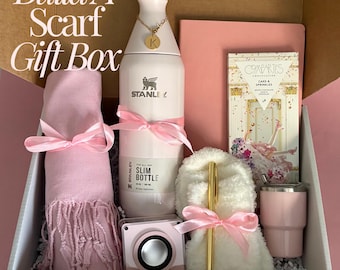 Build A Box Luxury Gift Box Scarf Gift Box Wife Christmas Gift For Her Personalized Gift Box Custom Gift Box Girlfriend Christmas Gift Set