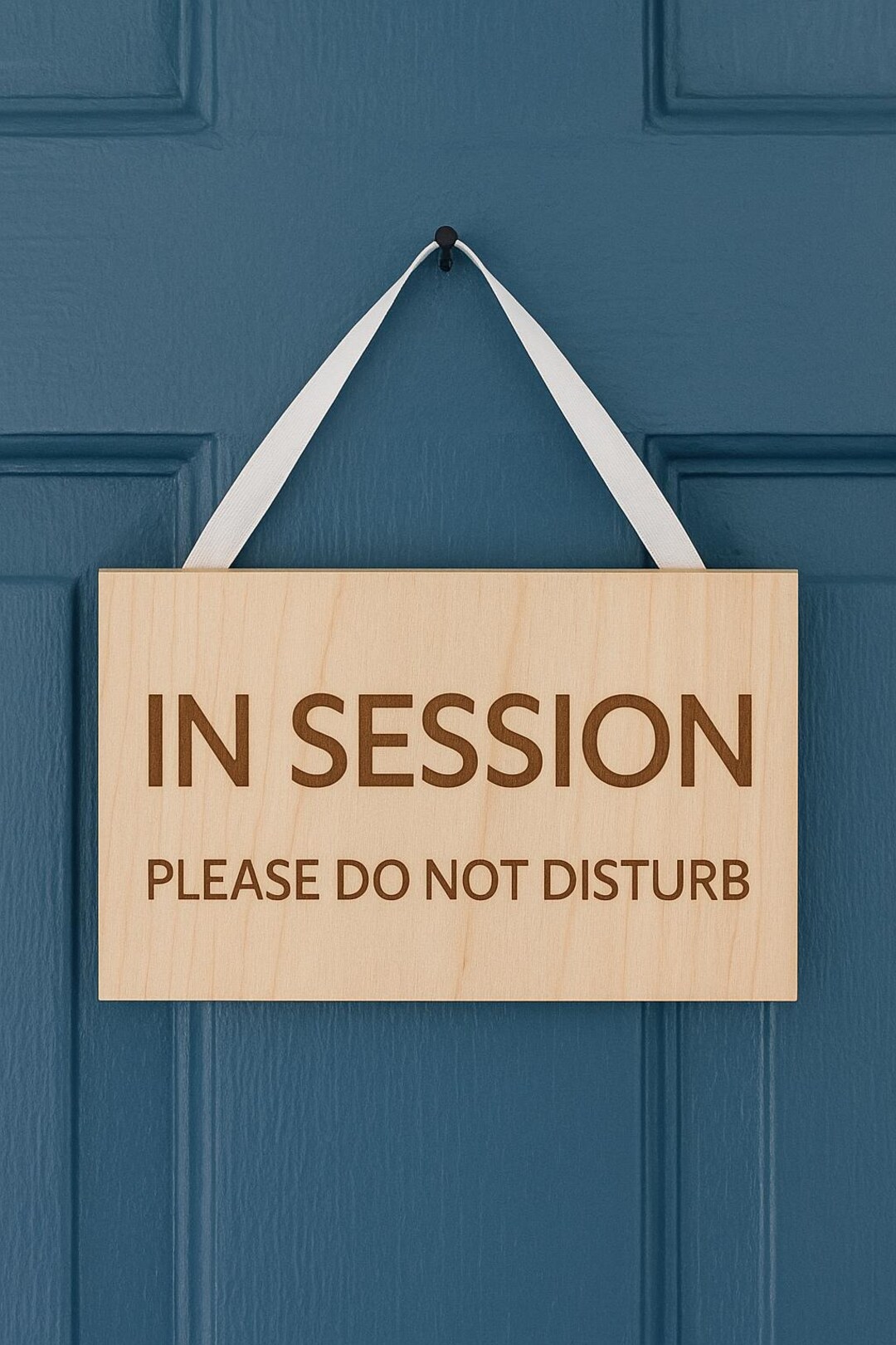 In Session Please Do Not Disturb Wooden Door Sign With Ribbon for ...
